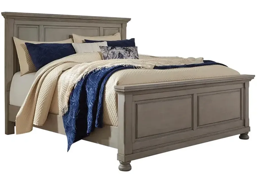 Ashley Lettner Light Gray King Panel Bed-95