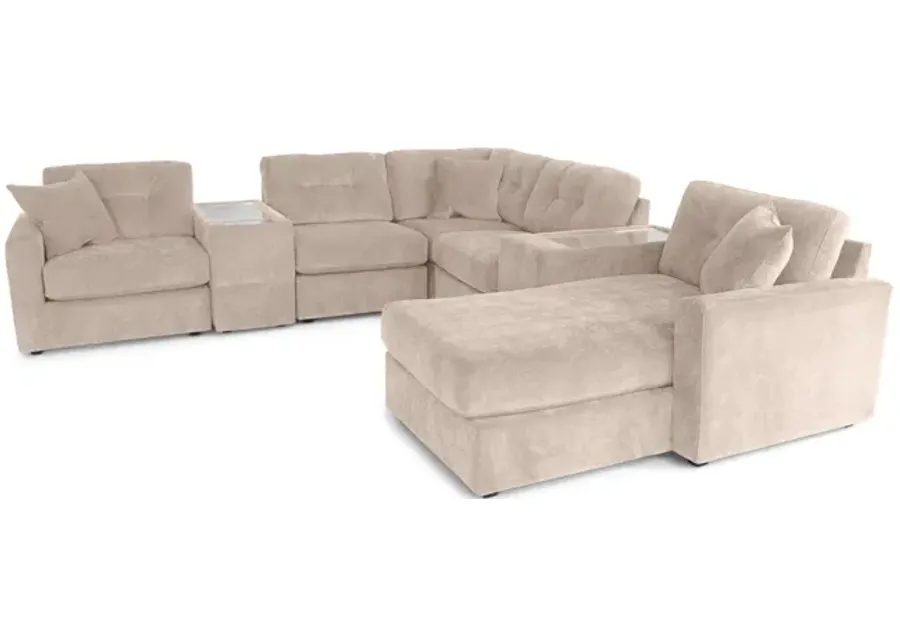 ModularOne 7 Piece Sectional - Stone