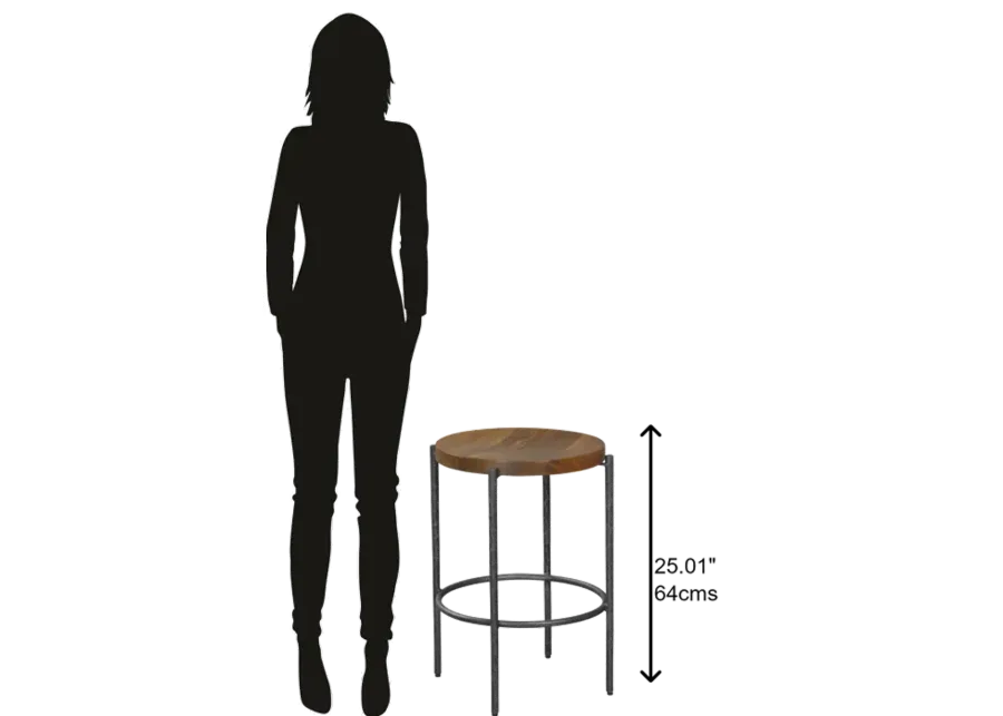 Hekman Wooden Counter Stool Brown Bedford Park-15.01