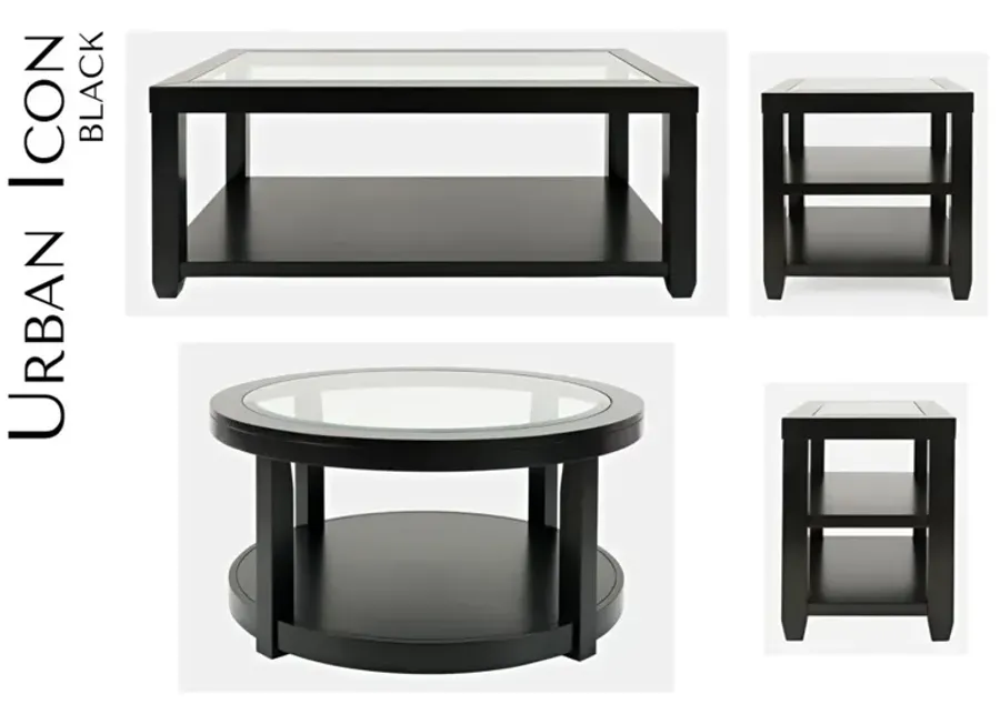 Jofran Urban Icon Rectangle Cocktail Table Black-48