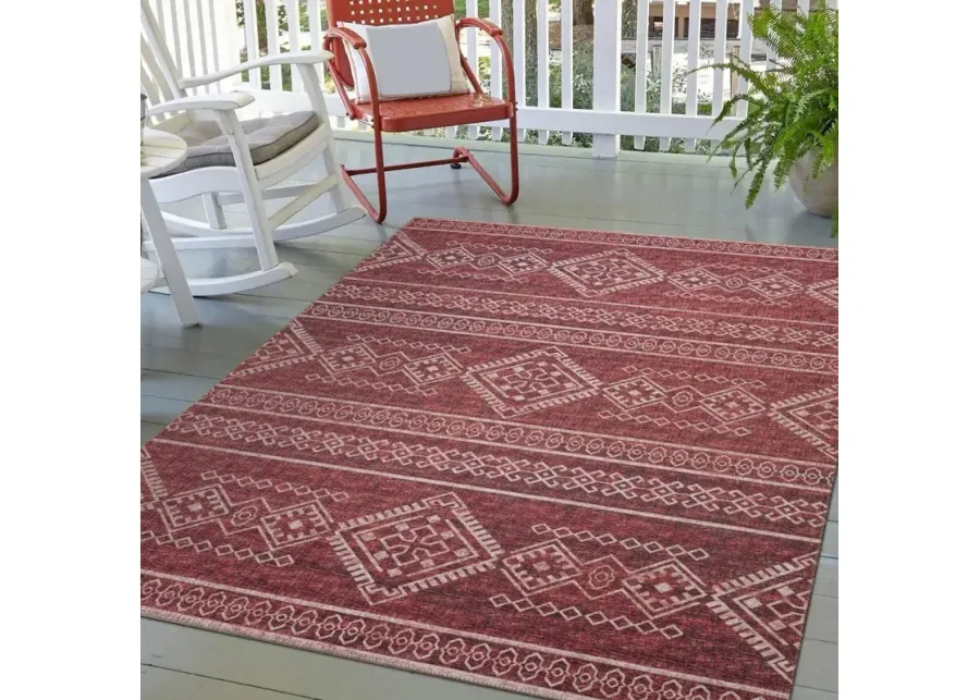 Dalyn Traditional Tribal Motif Paprika 5'X8' Area Rug-90