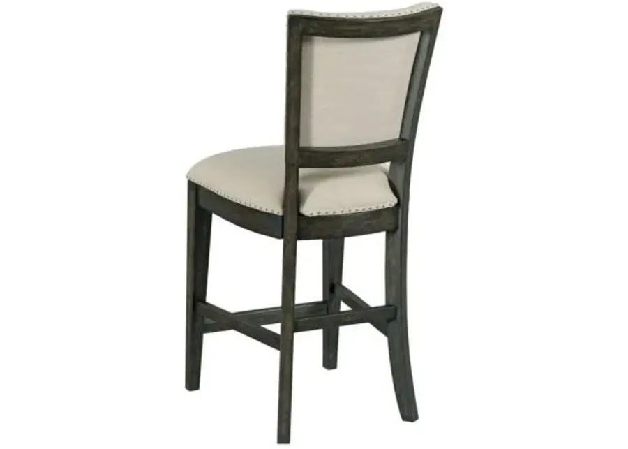 Kincaid Plank Road Kimler Counter-Height Chair in Charcoal-17.5