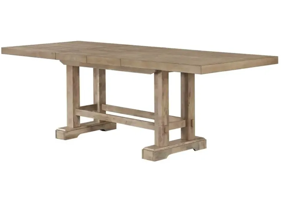 Steve Silver Napa 108-Inch Counter-Height Table With 8-Inch Leaves In Weathered Sand-72