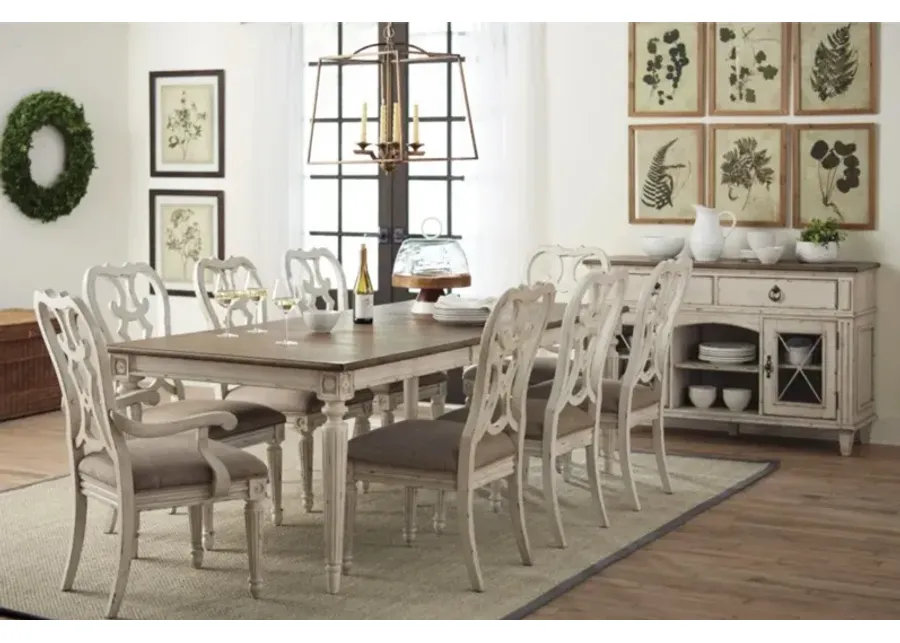 American Drew Southbury White Parchment Rectangular Dining Table-40