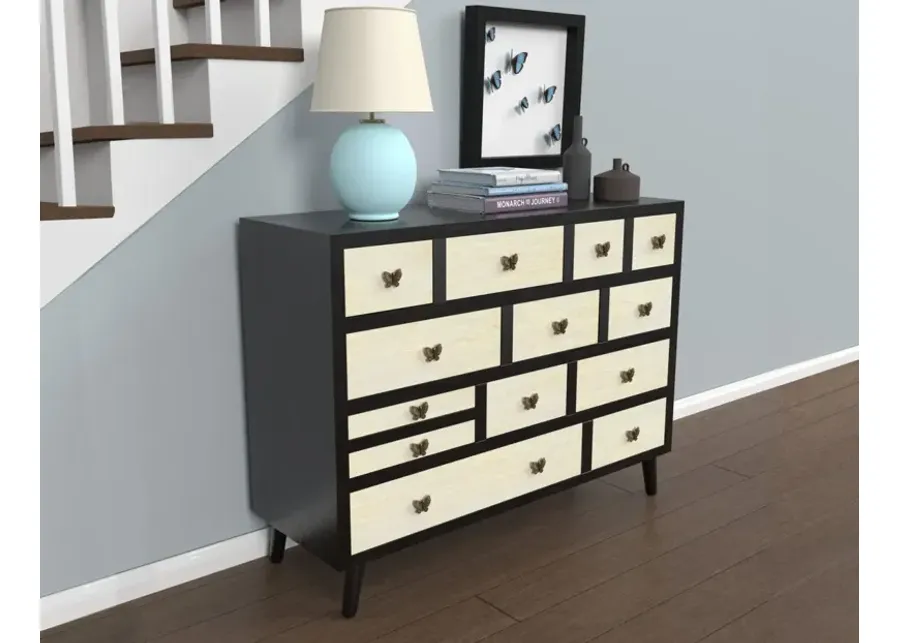 Steve Silver Papillon 13-Drawer Ebony & Ivory Washed Accent Sideboard With Antiqued Brass Butterfly Pendants-46 1 113093-steve-silver-papillon-13-drawer-ebony-ivory-washed-accent-sideboard-with-antiqued-brass-butterfly-pendants-46-1.webp