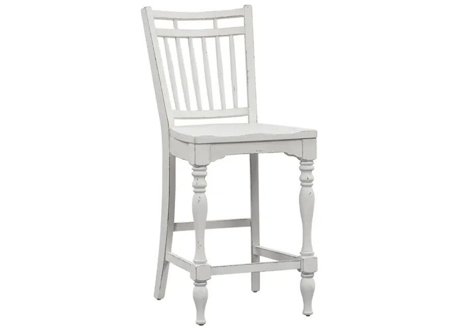 Liberty Furniture Magnolia Manor 5-Piece Antique White Finish Gathering Table Set-54