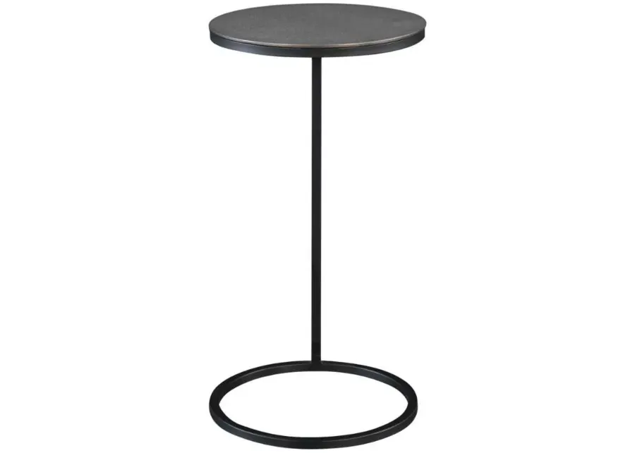 Uttermost Brunei Black/Nickel Accent/Drink Table-12.5