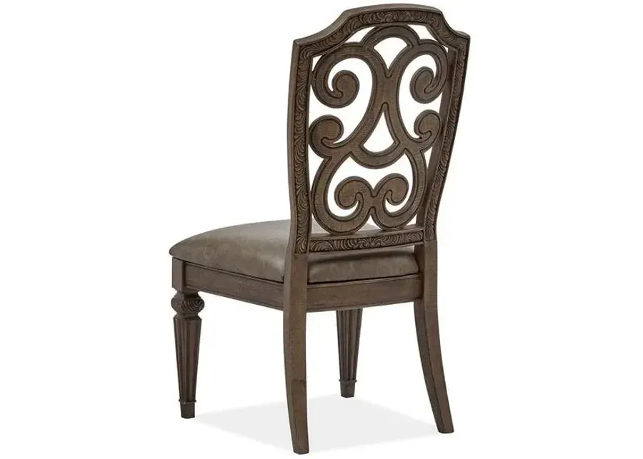 Magnussen Wood Dining Side Chair with Upholstered Seat Durango-21