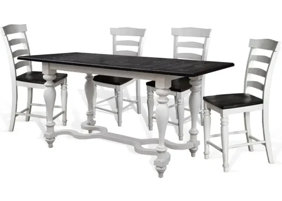 Sunny Designs Carriage House European Cottage Counter-Height Friendship Table-84