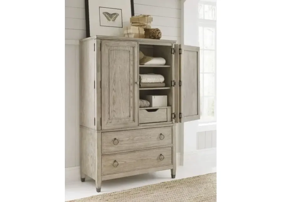 American Drew Vista Oyster Easton Door Chest-42