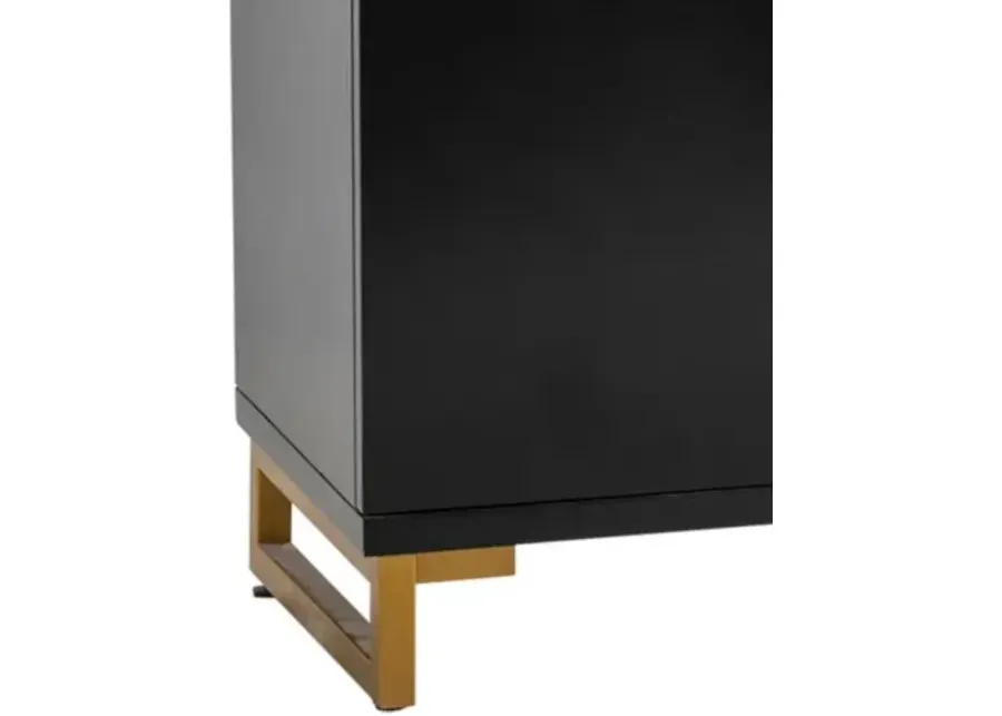 Crestview Corinthian Black/Gold Sideboard-68