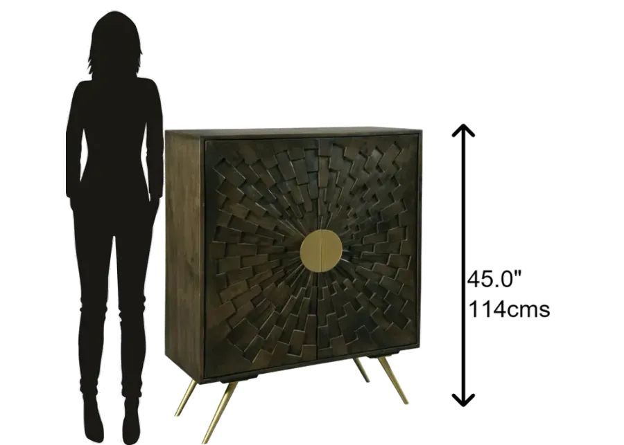 Hekman 2-Door Chest Brown Special Reserve-36.25