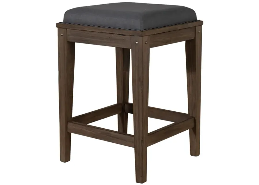 Liberty Furniture Sonoma Road 4-Piece Weathered Beaten Bark Console Bar Stools & Table Set-76