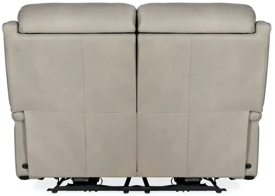 Hooker Furniture Rhea Zero Gravity Power Recline Leather Loveseat with Power Headrest-56