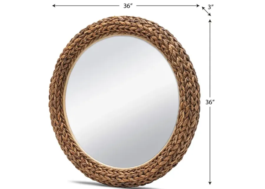 Seawinds 36 Inch Maui Round Mirror-36