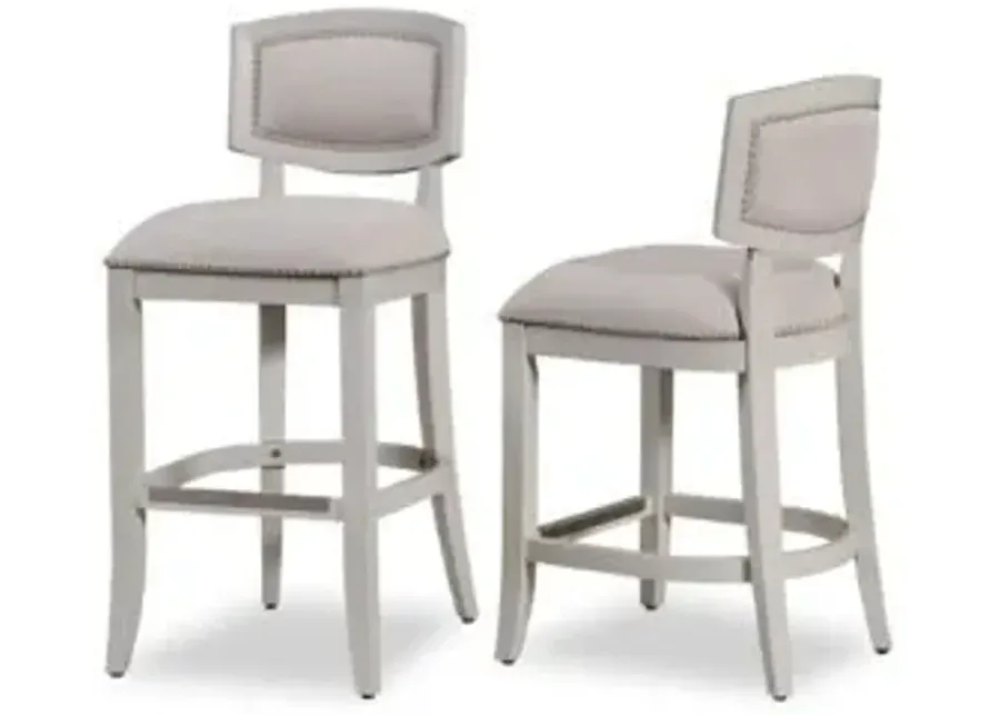American Woodcrafters Beverly Barstool Stool W/Back-Wood Frame-18