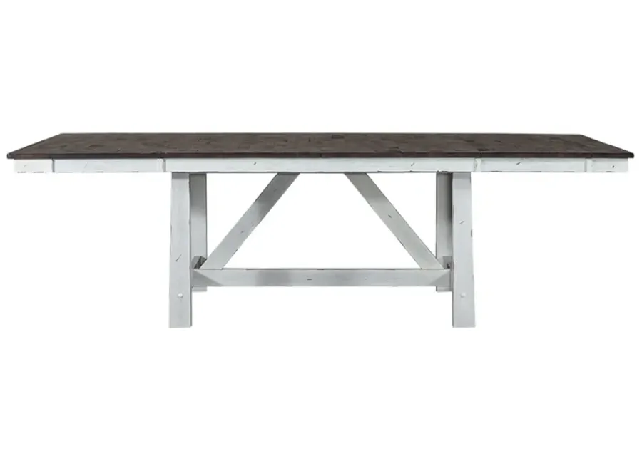 Liberty Furniture Farmhouse Two-Tone White Trestle Table-40