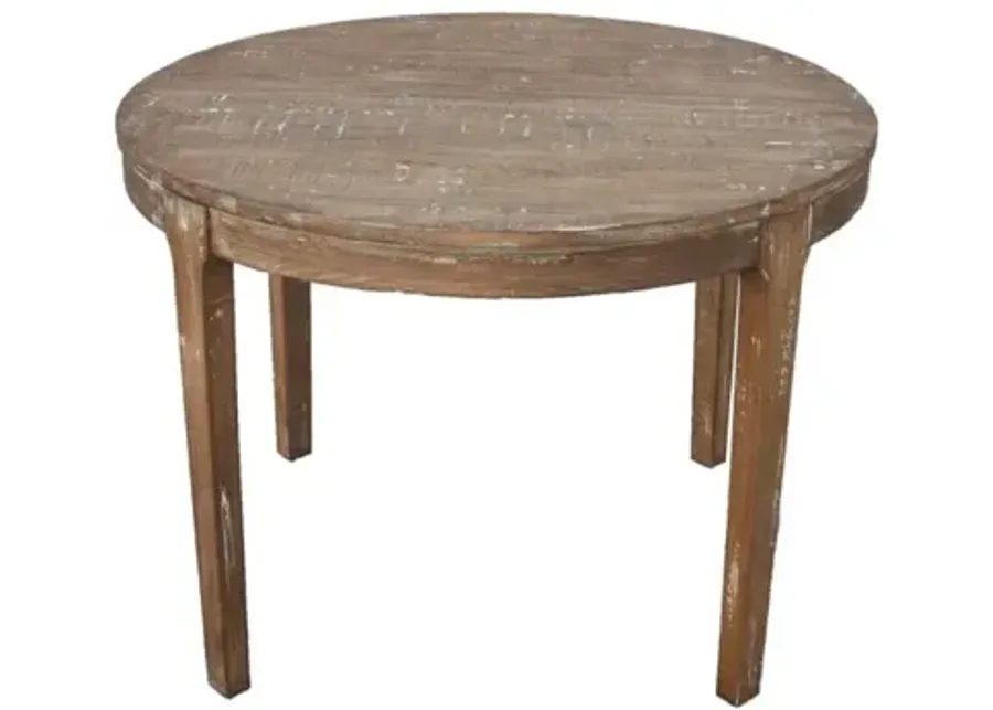 Nest Home Morgan Natural Grey 42 Inch Round Dining Table-42