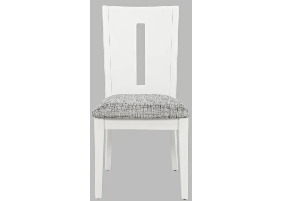 Jofran Urban Icon Slotback Chair White-19