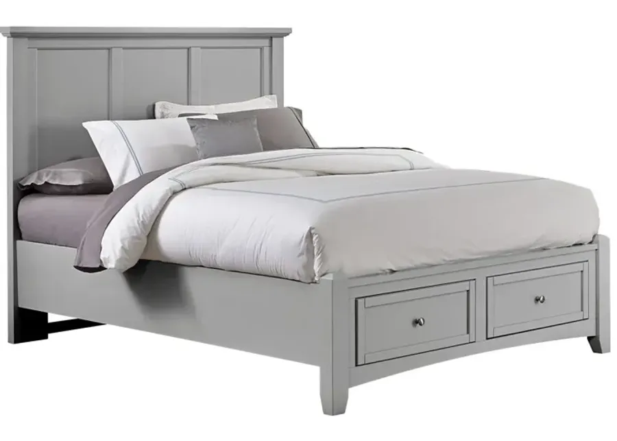 Vaughan-Bassett Bonanza Gray Mansion Queen Headboard-66