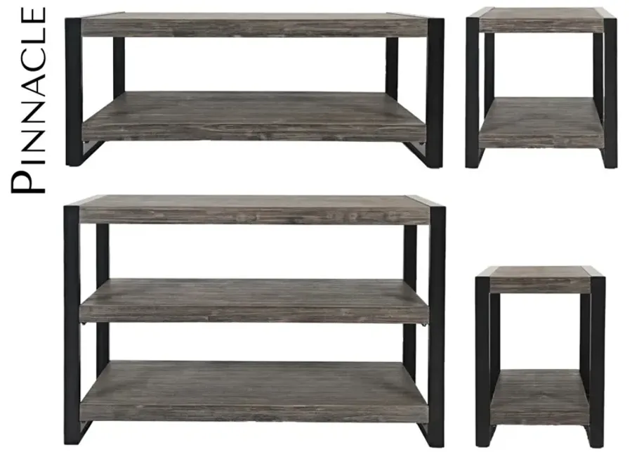 Jofran Pinnacle Sofa Table Platinum-50