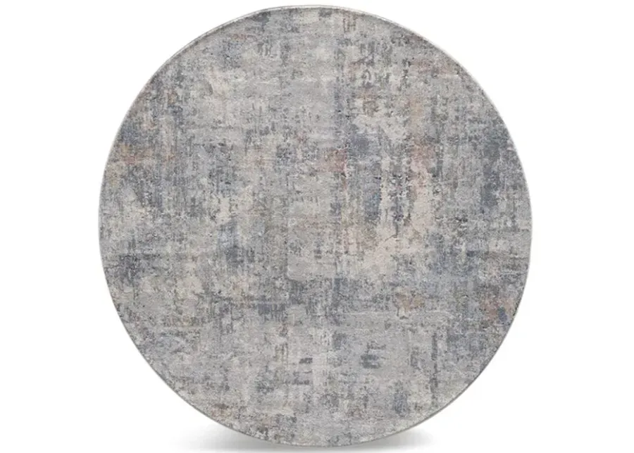 Solana Ivory Stowe Area Rug - 7 10  X 7 10 