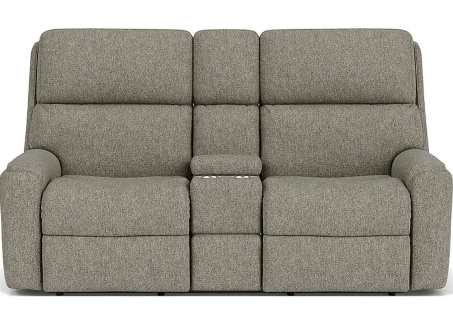 Flexsteel Rio Vapor Reclining Loveseat with Console-76