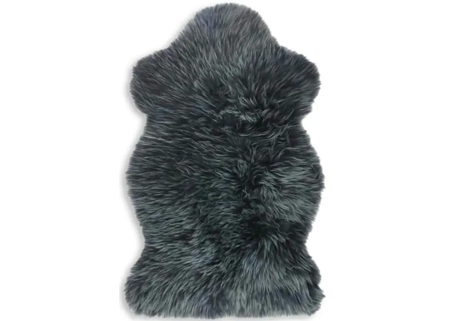 Breeze Sheepskin Caviar Area Rug - 2 0  X 3 0 