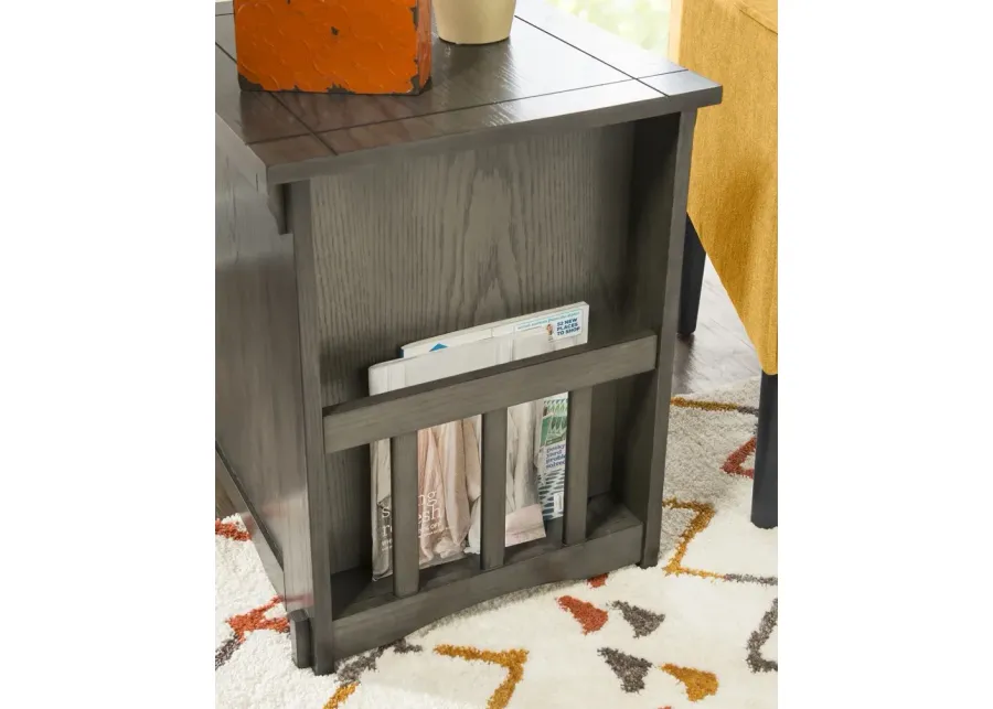 Powell Parnell Side Table Grey-18