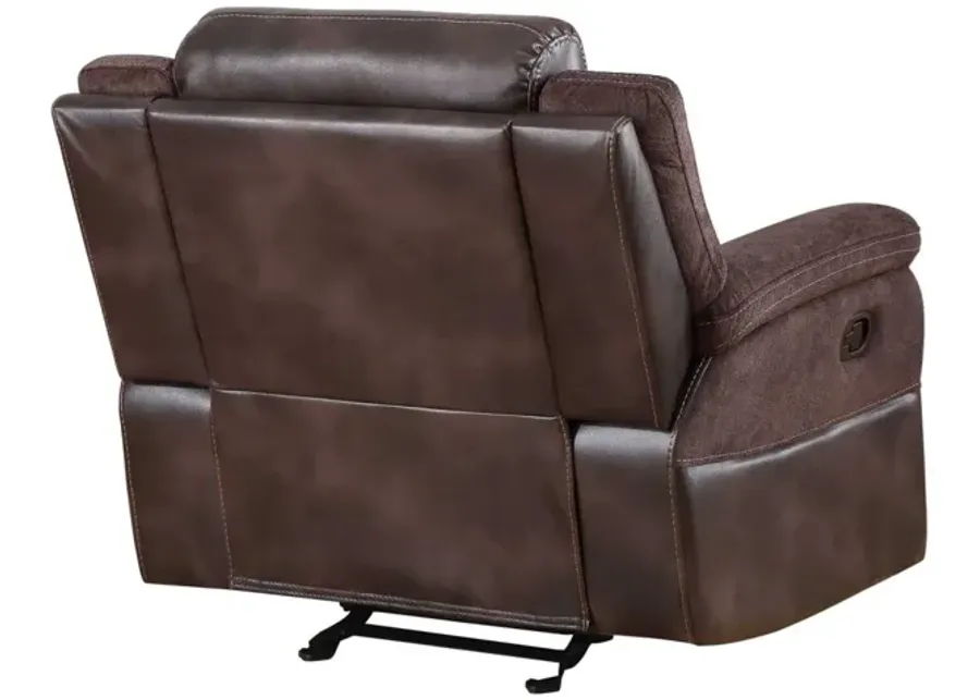 Steve Silver Pueblo Coffee Manual Leatherette Recliner-26.75