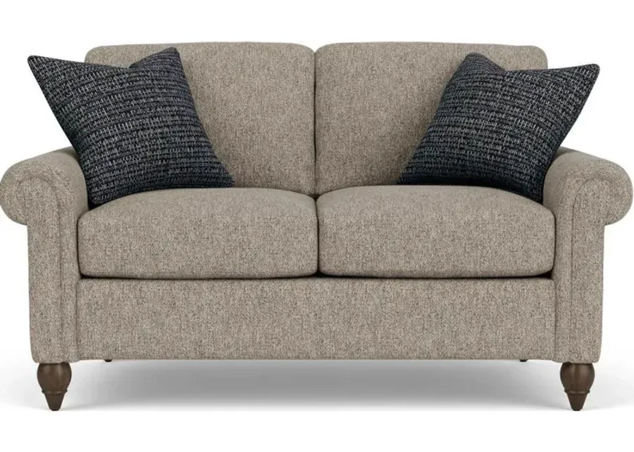 Flexsteel South Haven Silver Muslin Loveseat-62