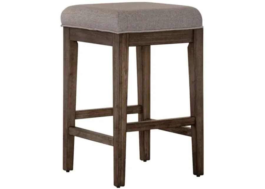 Liberty Furniture Arrowcreek 4-Piece Weathered Stone Bar Table& Stools Set-65