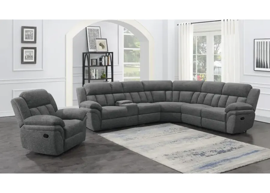 Coaster Bahrain Upholstered Glider Recliner Charcoal-44