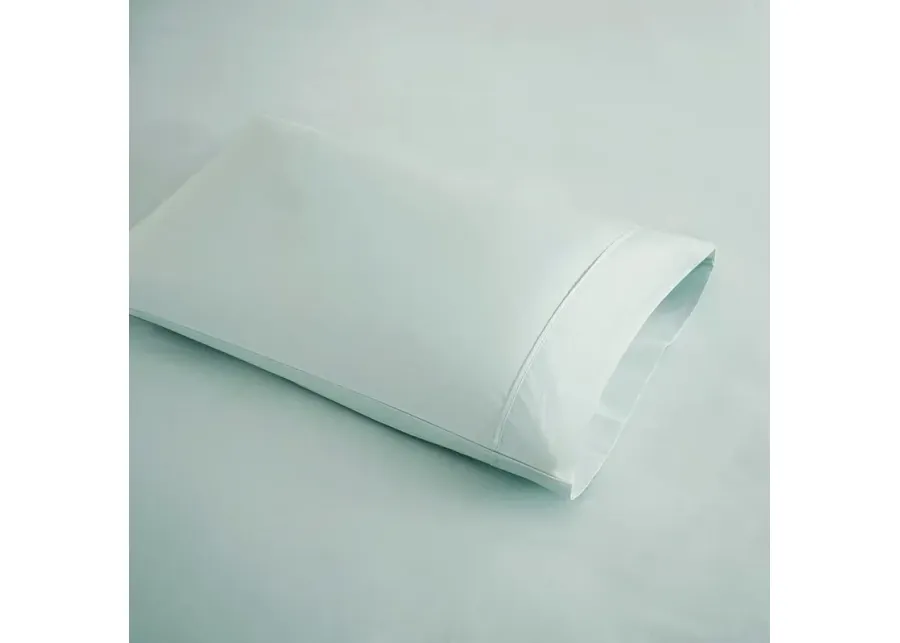 Olliix Beautyrest Queen Seafoam 600 Thread Count Cooling Cotton Blend Sheet Set