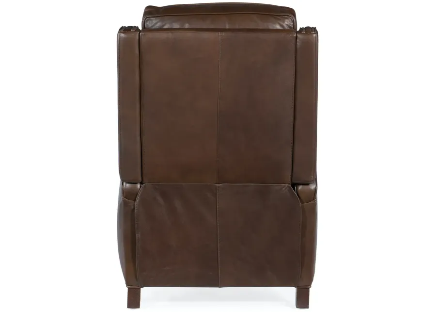 Hooker Furniture Rylea Manual Push Back Leather Recliner Chair-30.25