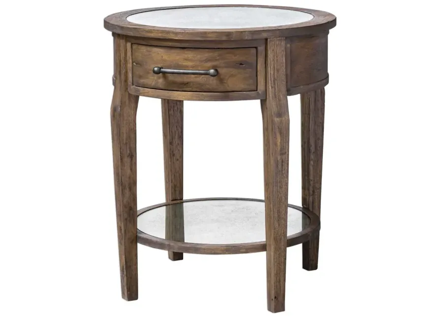 Uttermost Raelynn Weathered Pecan Lamp Table-25