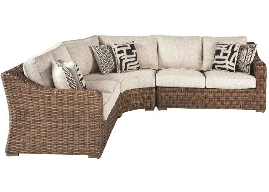 Ashley Beachcroft 3-Piece Outdoor Seating Set Beige Signature Design-94.5
