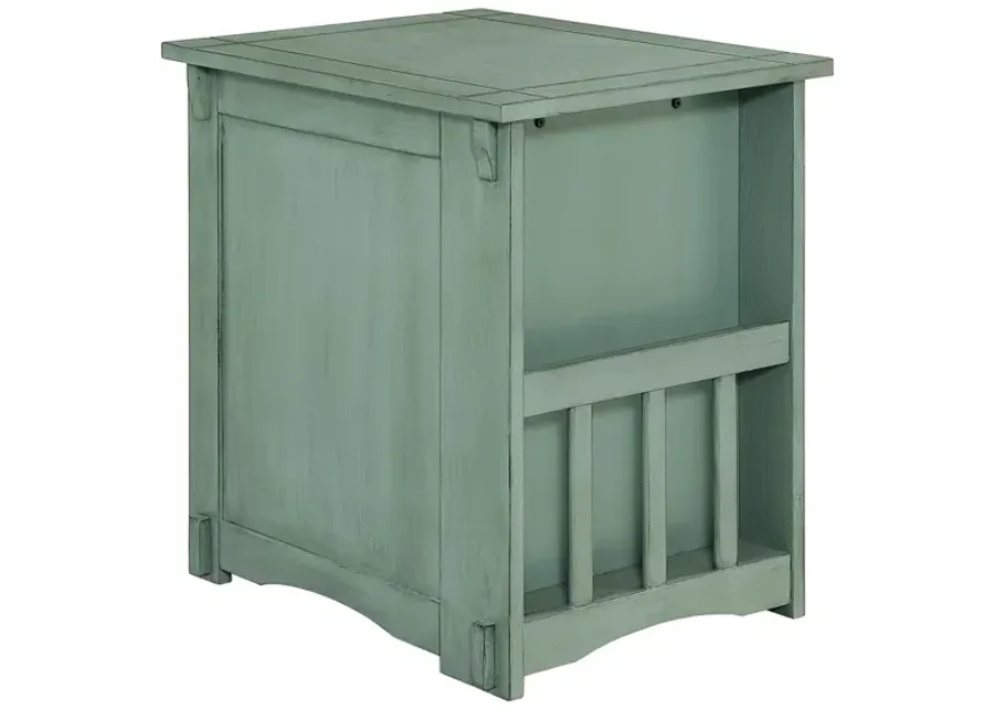 Powell Parnell Side Table Teal-18