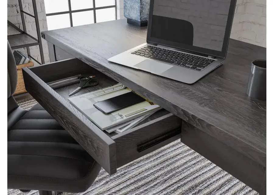 Ashley 48 Inch Freedan Home Office Desk Grayish Brown-23.75
