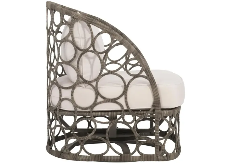 Bernhardt Bali Outdoor Peppercorn Finish Swivel Chair-33