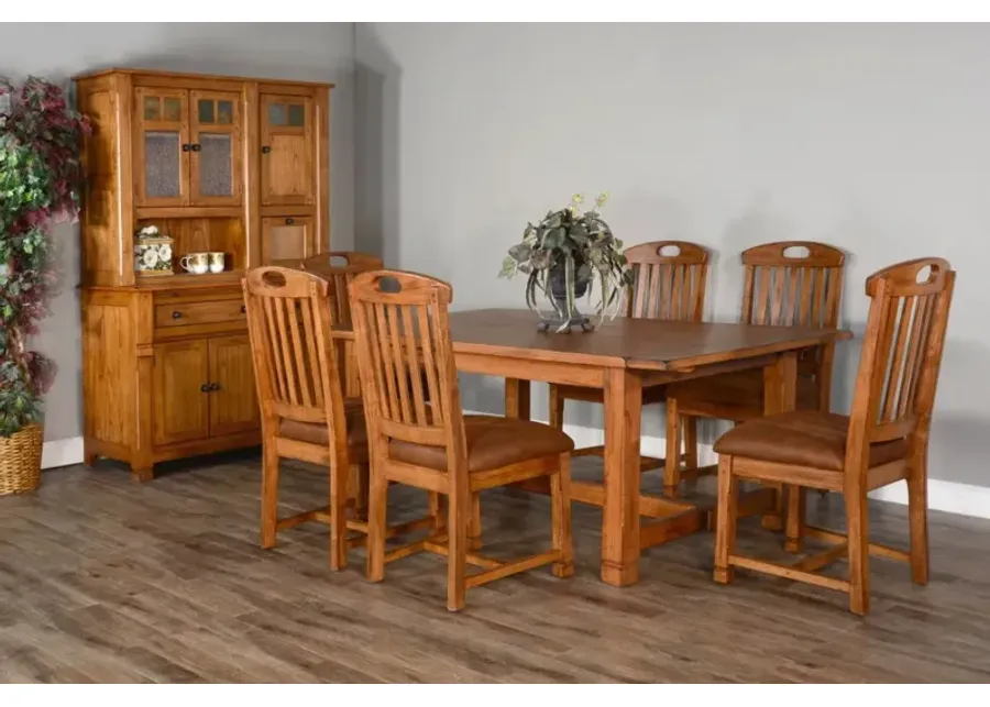 Sunny Designs Sedona Rustic Oak 72-96 Inch Extension Dining Table-96