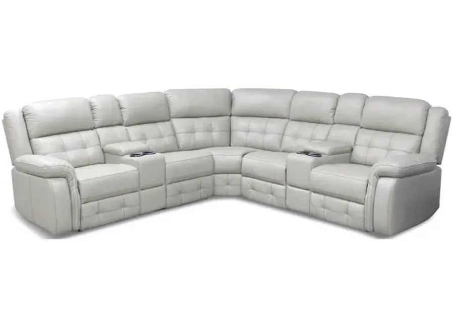 Zenith Power Reclining Sectional - Grey