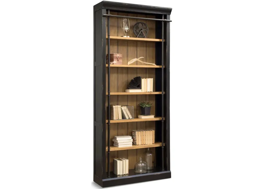 Redmond Ebony Tall Bookcase