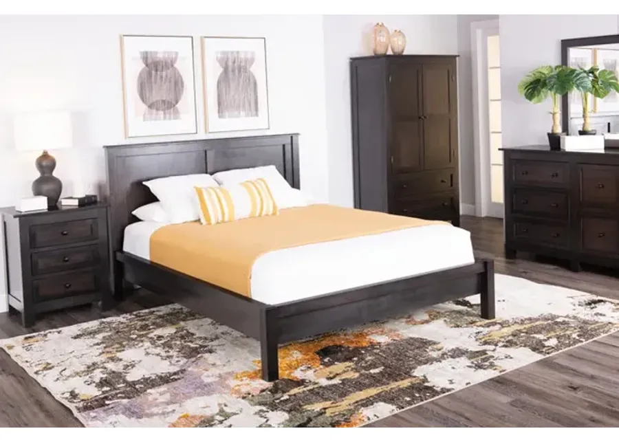 Taylor J King Platform Bedroom Suite w 3 Drawer Nightstand