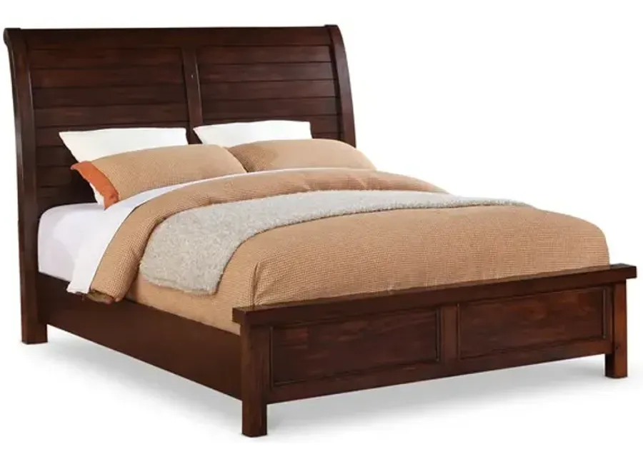 Delray King Sleigh Bed - Dark