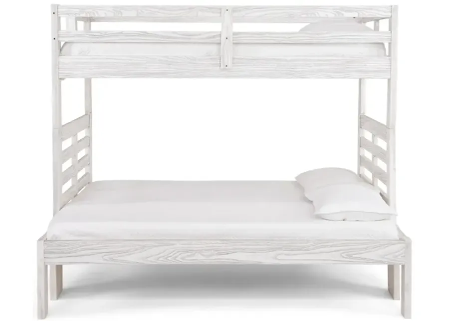 Skyler Twin Full Bunk Bed - White