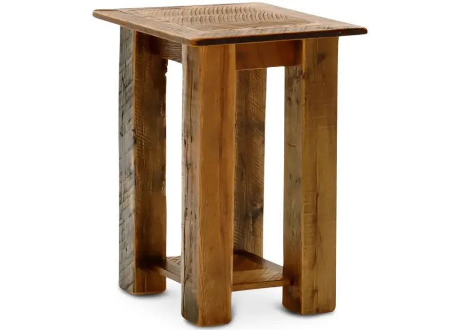 Barnwood Open Nightstand