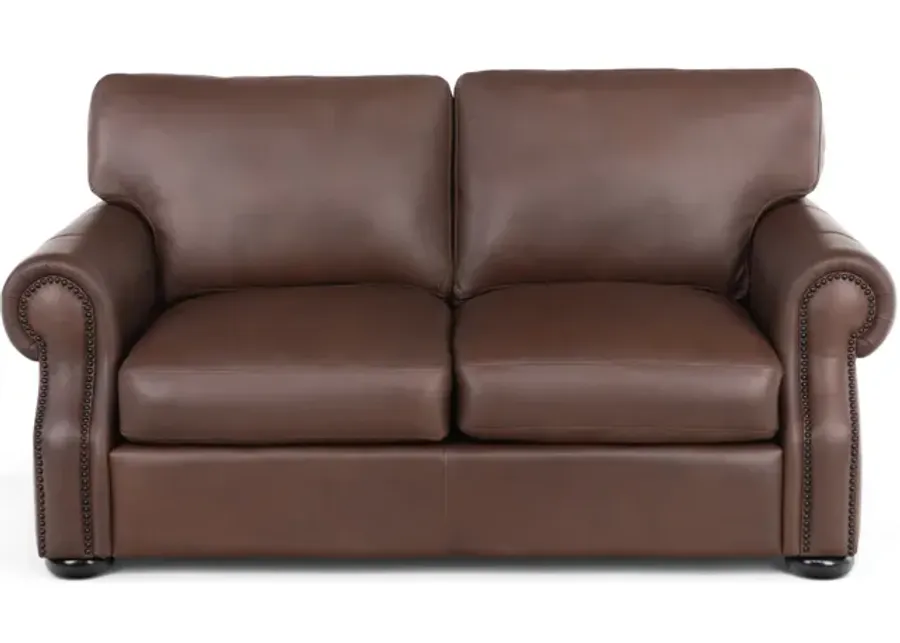 Charles Leather Loveseat