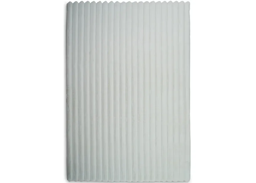Madrid White Corded Shag Area Rug - 5 0  X 7 0  
