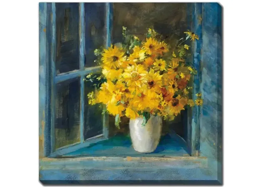 Sunny Windowsill Canvas Art